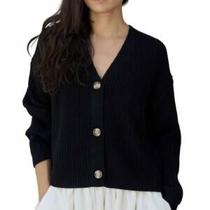 NEW MOD REF willow cardigan in black